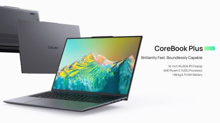 Chuwi CoreBook Plus 7430U: Größerer Bildschirm für bewährte Hardware