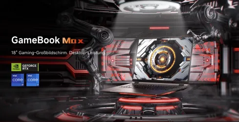 Chuwi GameBook Max vorgestellt: 18 Zoll Display, Intel Core i9 14900HX und GeForce RTX 5060