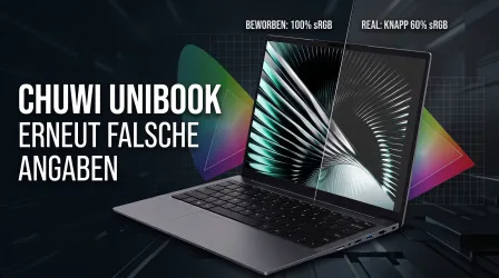 Falsche Displayangaben beim Chuwi UniBook (Update)