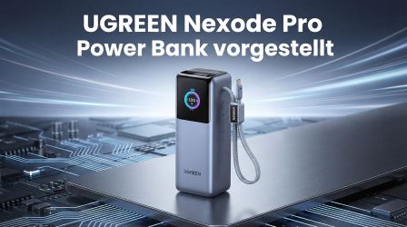 UGREEN Nexode Pro: 25.000mAh Powerbank mit integrierten Kabeln & 200W in Deutschland erhältlich