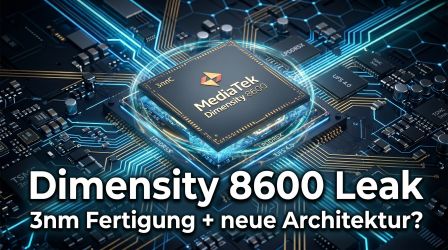 Neuer Leak: Mediatek Dimensity 8600 soll größeres Upgrade bekommen