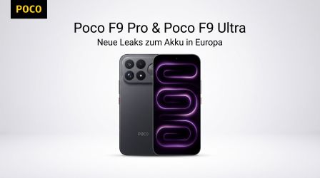 Akku Leak: Poco F9 Pro und F9 Ultra sollen kleinere Akkus als Redmi K100 Pro Modelle bekommen