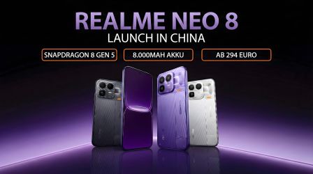 Realme Neo 8 vorgestellt: Snapdragon 8 Gen 5 und 8.000mAh ab 294 Euro in China