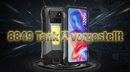 8849 Tank X: Erstes Outdoor-Handy mit Full HD DLP Projektor